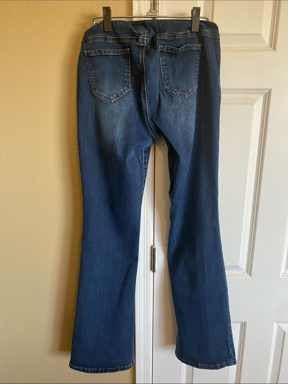 Indigo Blue Maternity Bootcut Jeans Dark Wash Size Large